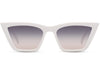 Klara Cat Eye Sunglasses - White - Hauslife