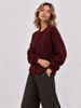 Knit Cardigan with Matching Striped Scarf – AP203 - Hauslife