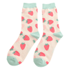 Ladies' Bamboo Socks - Little Strawberries - Hauslife