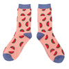 Ladies' Bamboo Socks - Pink Watermelons - Hauslife