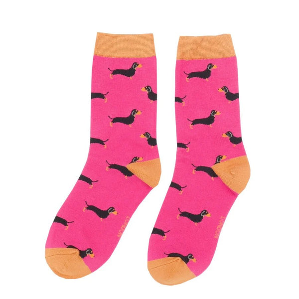 Ladies' Bamboo Socks - Sausage Dogs - Hauslife
