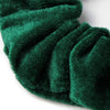 Large - High shine Green velvet scrunchie. Dia.12cm - Hauslife