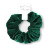 Large - High shine Green velvet scrunchie. Dia.12cm - Hauslife