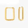 Large Rectangle Huggie Earrings - Hauslife
