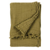 Lark Muslin Cotton Throw Khaki - Hauslife