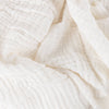 Lark Muslin Cotton Throw White - Hauslife