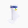 Lemon Organic Cotton Ribbed Sports Socks - Hauslife