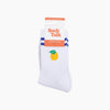 Lemon Organic Cotton Ribbed Sports Socks - Hauslife
