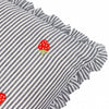 Les Fruites Embroidered Ruffle Cushion Strawberries - Hauslife