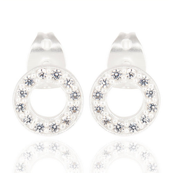 Luciana Circle Earrings - Silver or Gold - Hauslife