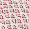 Lulah Block Printed Ruffle Cushion Linen/Red - Hauslife