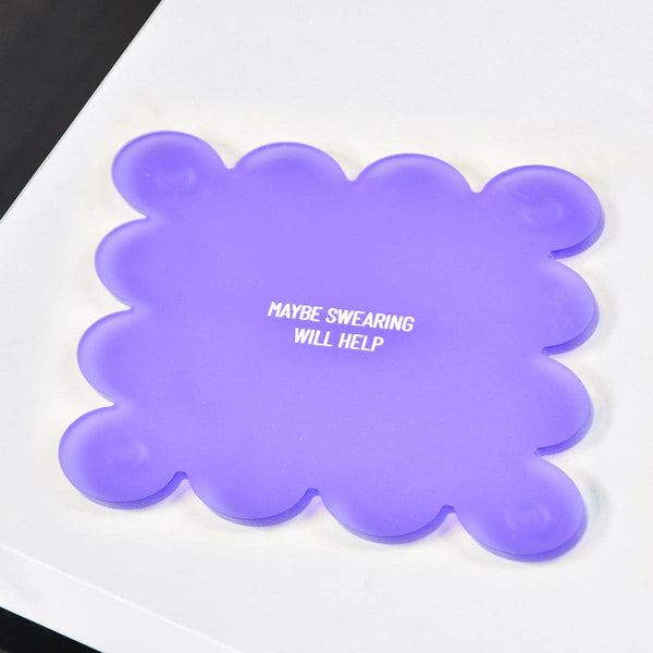 Maybe Swearing Will Help Scallop Coaster - Hauslife