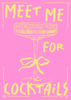 Meet me for cocktails print - Hauslife