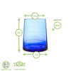 Merzouga Recycled Tumbler Glass – 260ml – Blue - Hauslife