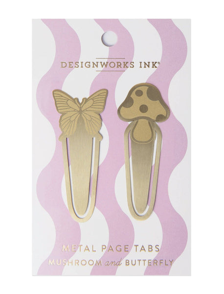 Metal Page Tabs - Mushrooms + Butterfly - Hauslife