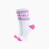 MILF Organic Cotton Sports Socks in White - Hauslife
