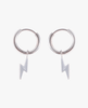 Mini Lightning Bolt Huggie Earrings - Hauslife