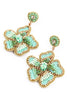 Mint Flower Earrings - Hauslife