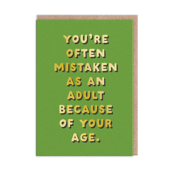 Mistaken as an Adult Birthday Card - Hauslife