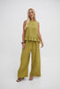 Monica Olive Green Ruffle Hem Top - Hauslife