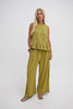 Monica Olive Green Ruffle Hem Top - Hauslife