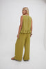 Monica Olive Green Ruffle Hem Top - Hauslife