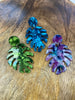 Monstera Resin Earrings - Hauslife