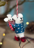 Mother and Baby Felt Polar Bear - Hauslife