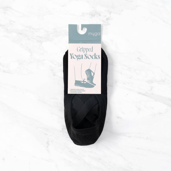 Myga Gripped Yoga Socks Black - Hauslife