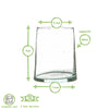 Nicola Spring Merzouga Recycled Tumbler Glass 260ml Clear - Hauslife