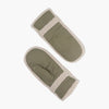 Orla Khaki Borg Trim Mittens - Hauslife