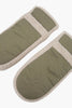 Orla Khaki Borg Trim Mittens - Hauslife