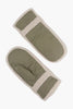 Orla Khaki Borg Trim Mittens - Hauslife