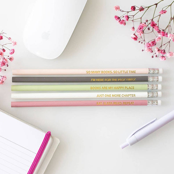 Pack of 5 Book Inspired Pencils - Hauslife