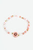 PEACH HAPPY FACE BRACELET - Hauslife