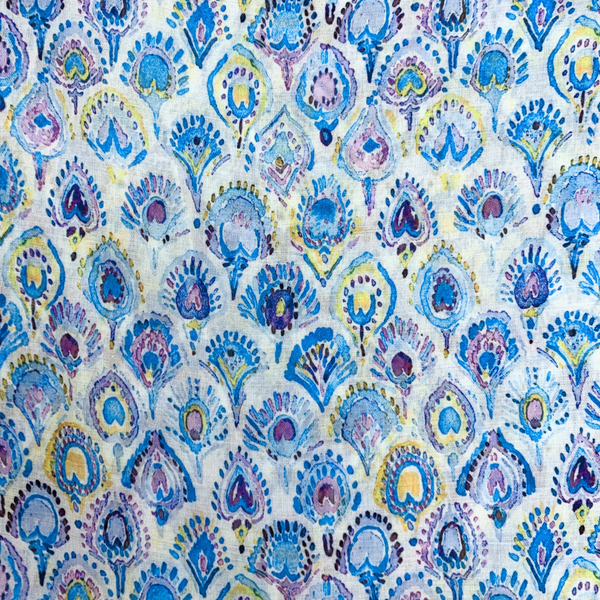 Peacock Cotton Blend Scarf - Hauslife