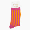Pink & Orange Stripe Glitter Socks - Hauslife