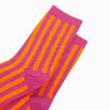 Pink & Orange Stripe Glitter Socks - Hauslife