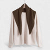 Plain Wool Blend Triangle Neck Scarf - Hauslife