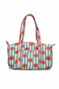Quilted Cotton Duffel Bag – Sunburst Stripe Print - Hauslife