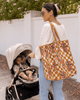 Quilted Cotton Tote Bag – Checks & Cheetahs - Hauslife