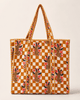 Quilted Cotton Tote Bag – Checks & Cheetahs - Hauslife