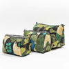 Quilted Cotton Washbag - Black Peacocks & Temples - Hauslife