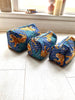 Quilted Cotton Washbag - Blue Jaguars - Hauslife