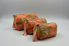 Quilted Cotton Washbag - Orange Jaguars - Hauslife