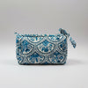 Quilted Cotton Washbag - Porto Blue Floral - Hauslife