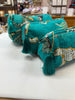 Quilted Cotton Washbag - Turquoise Jungle - Hauslife