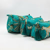 Quilted Cotton Washbag - Turquoise Jungle - Hauslife