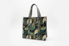Quilted Weekender Bag - Black Peacocks & Temples - Hauslife