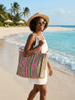 Quilted Weekender Bag | Bold Pink & Green Tiger Print - Hauslife